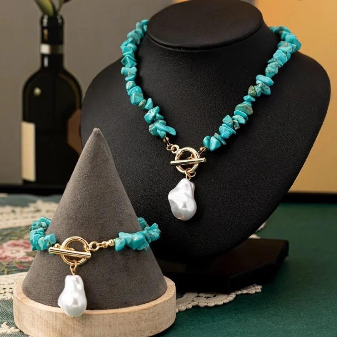 Ocean Kiss Turquoise & Pearl Collection