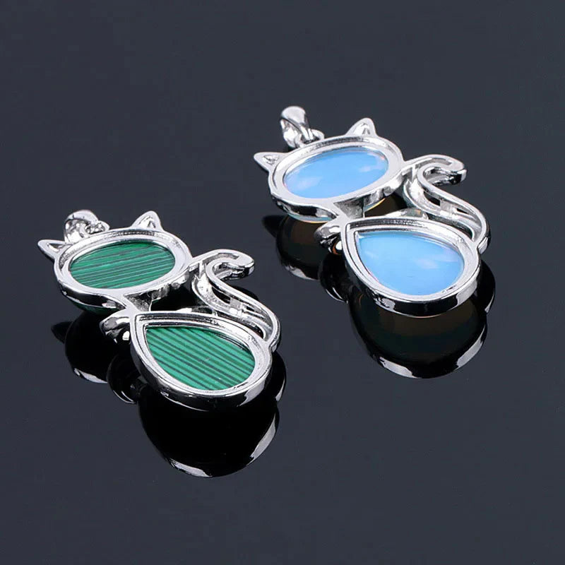 Stone Cat Necklace