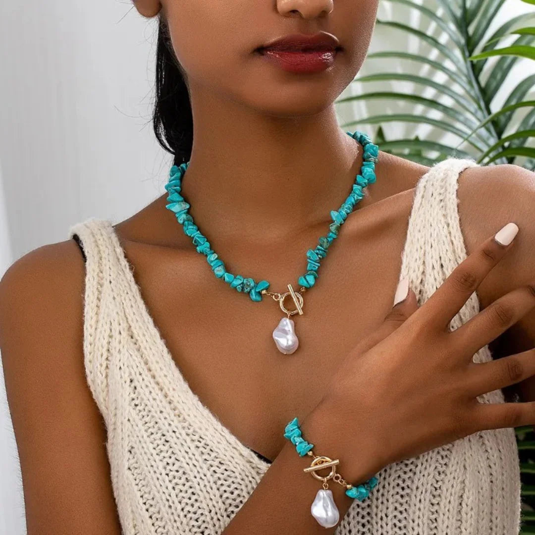 Ocean Kiss Turquoise & Pearl Collection
