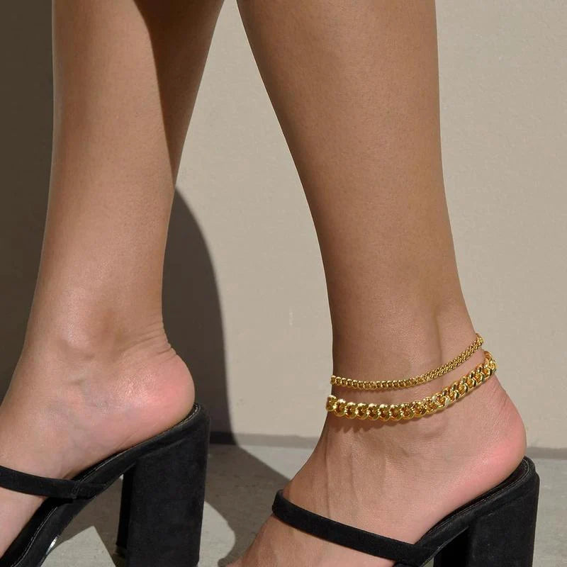 Cuban Chain Ankle Bracelet