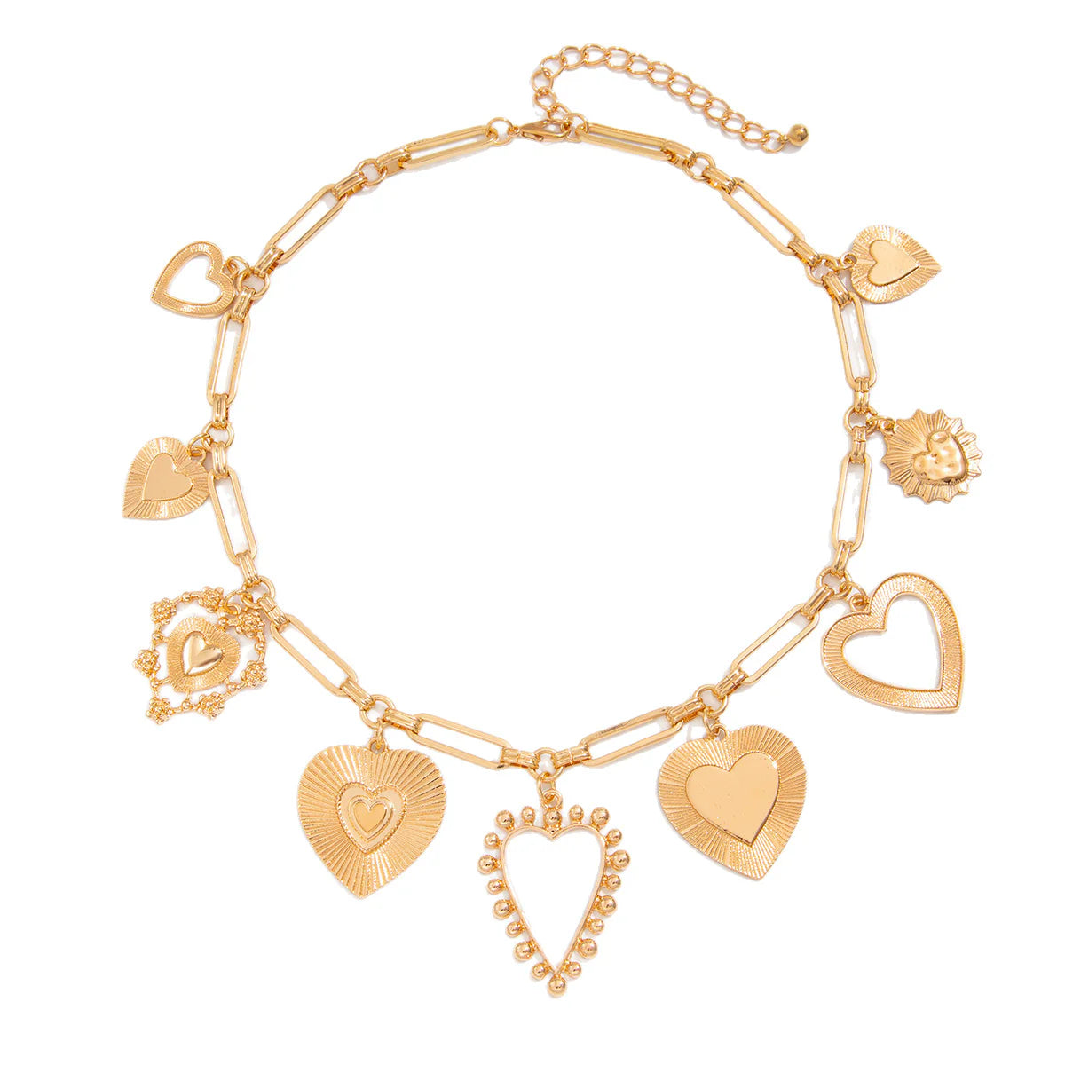 Lovers Heart Charm Necklace