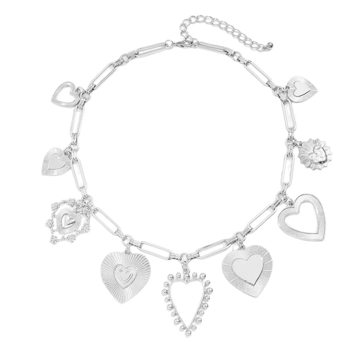 Lovers Heart Charm Necklace