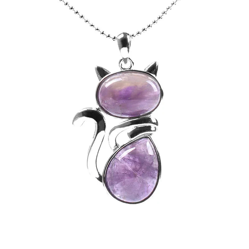 Stone Cat Necklace