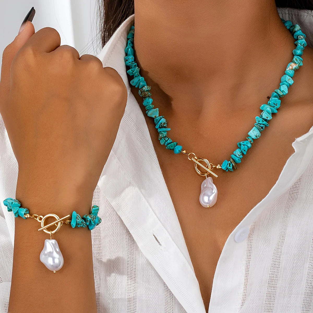 Ocean Kiss Turquoise & Pearl Collection