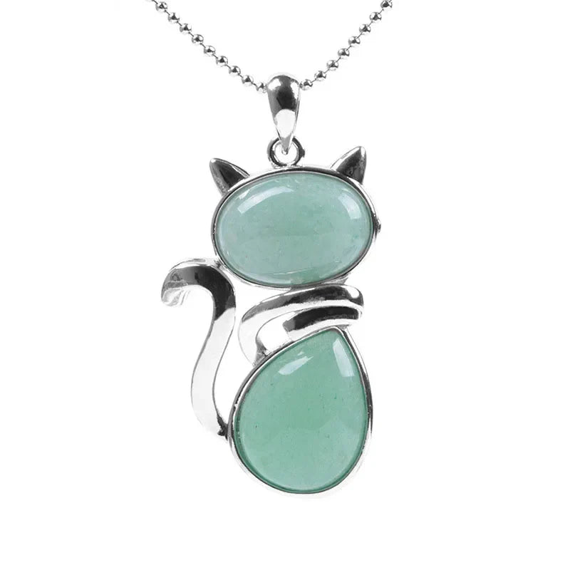 Stone Cat Necklace