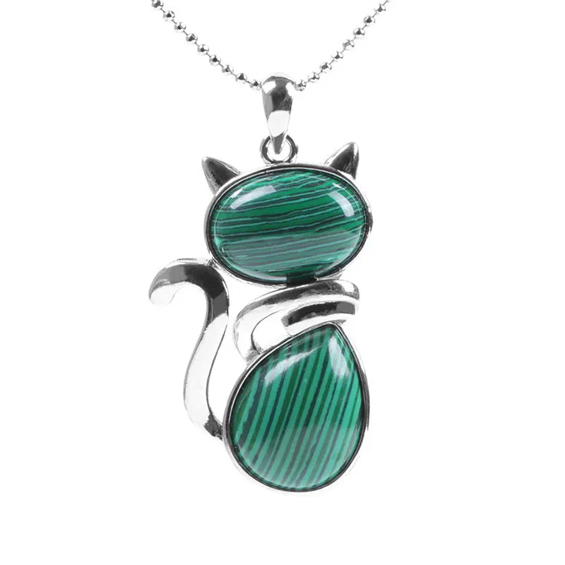 Stone Cat Necklace