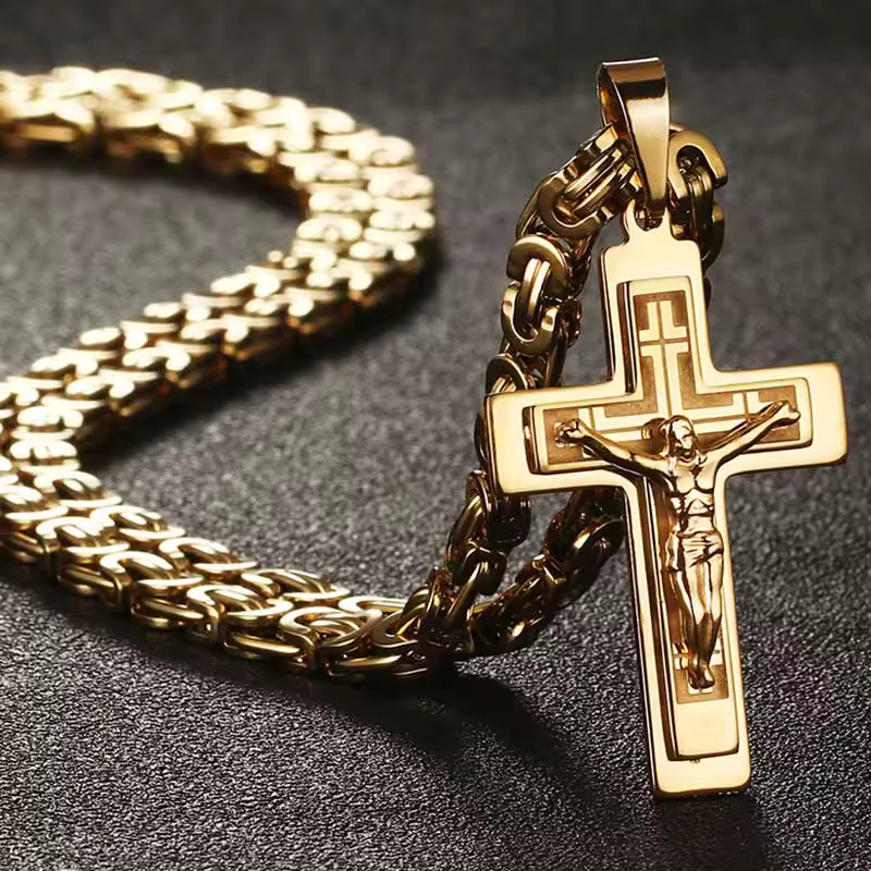 Sanctus Steel Cross Chain