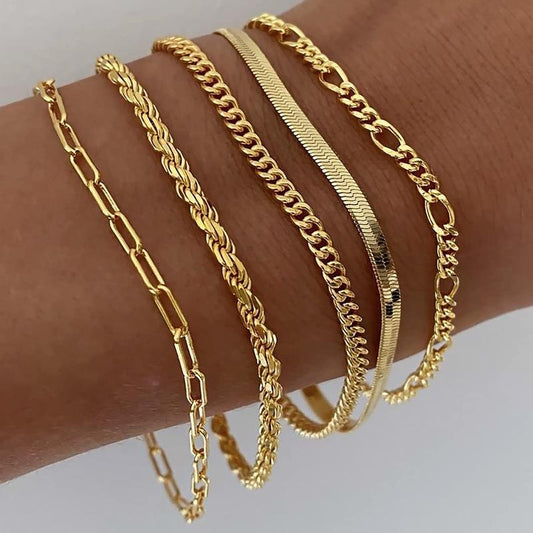 Classic Bracelets Stack (5 Bracelets)