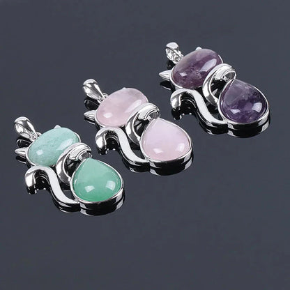 Stone Cat Necklace