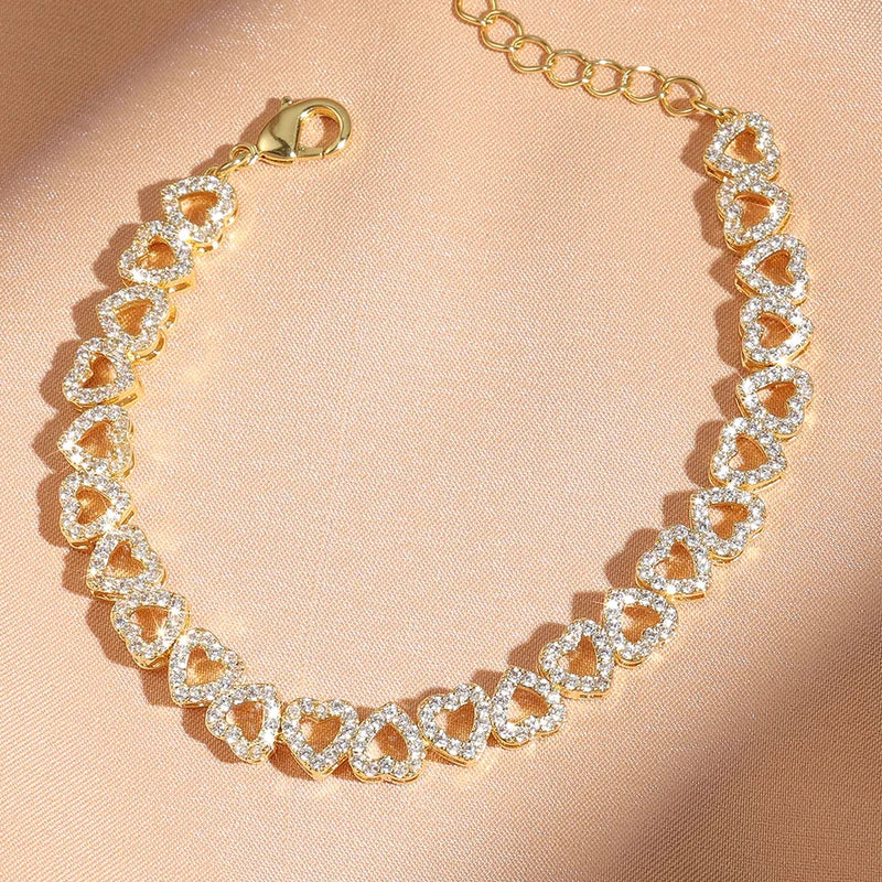 Love Hearts Diamond Bracelet