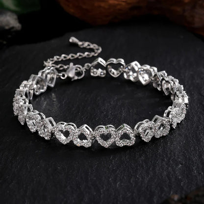 Love Hearts Diamond Bracelet