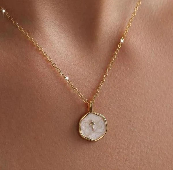 18k Dainty Cross Necklace