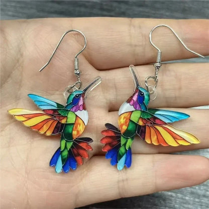 Colorful Hummingbird Earrings