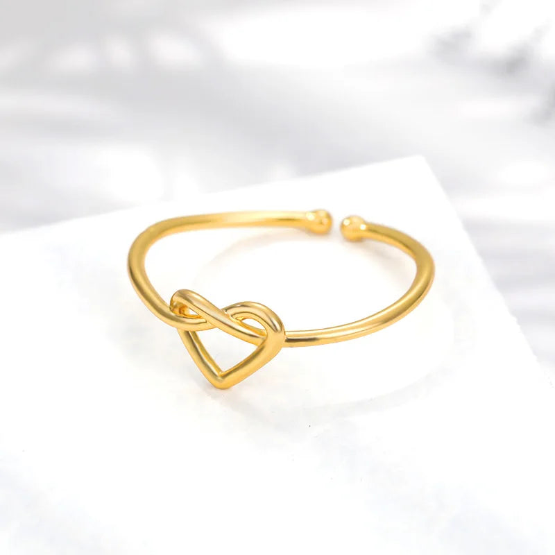 Adjustable Heart Ring