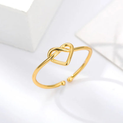 Adjustable Heart Ring