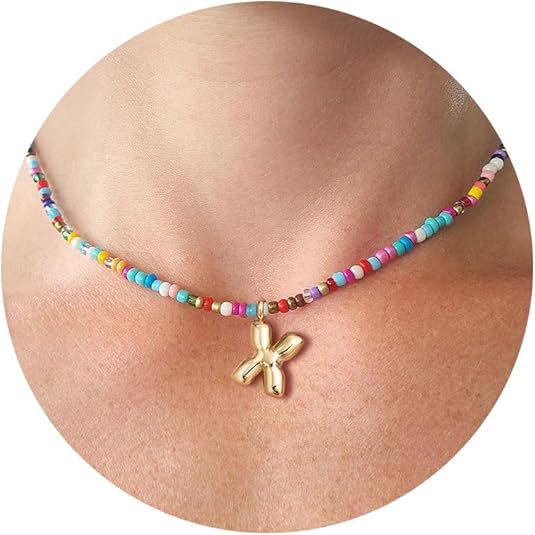 Bubble Initial Letter Necklace