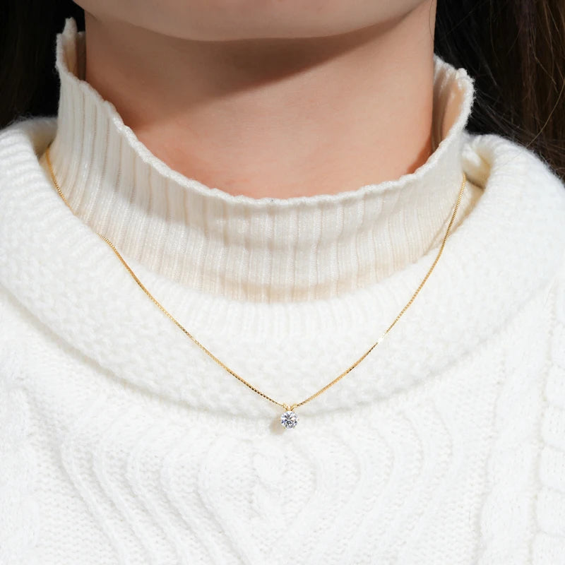 Moissanite Pendant Necklace