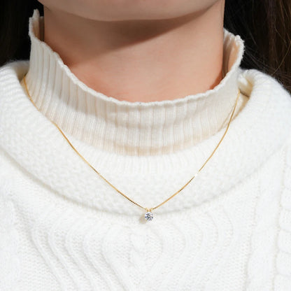 Moissanite Pendant Necklace