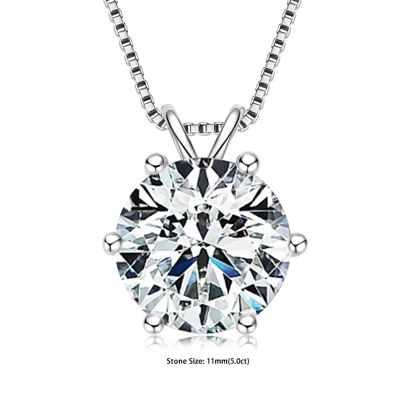 Moissanite Pendant Necklace