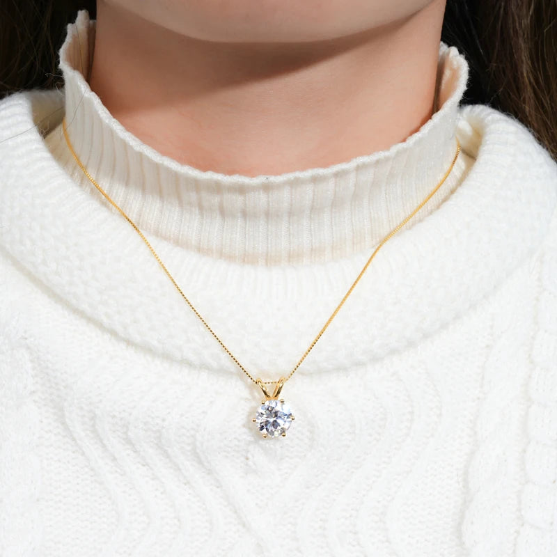 Moissanite Pendant Necklace