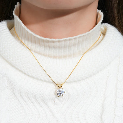 Moissanite Pendant Necklace