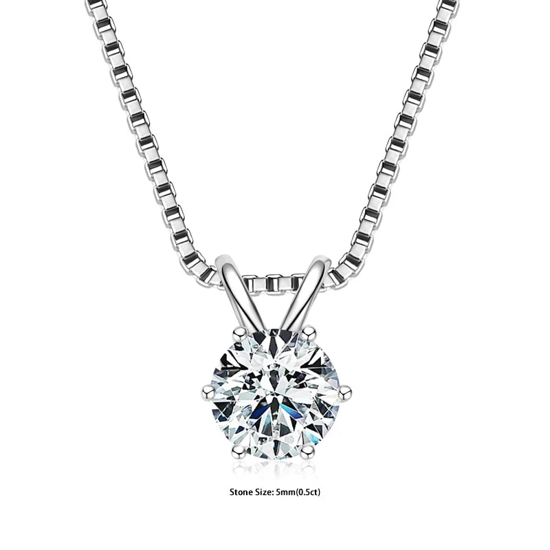 Moissanite Pendant Necklace