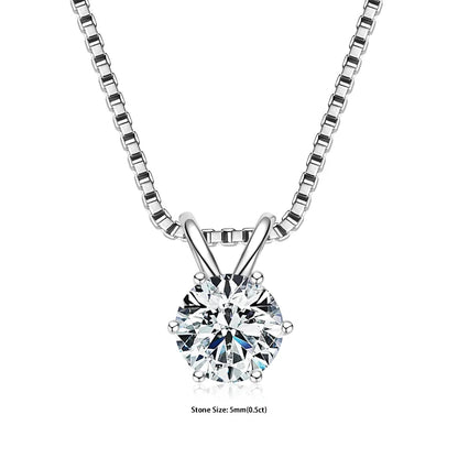 Moissanite Pendant Necklace