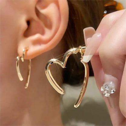 Love Heart Drop Earrings