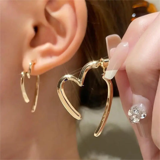 Love Heart Drop Earrings