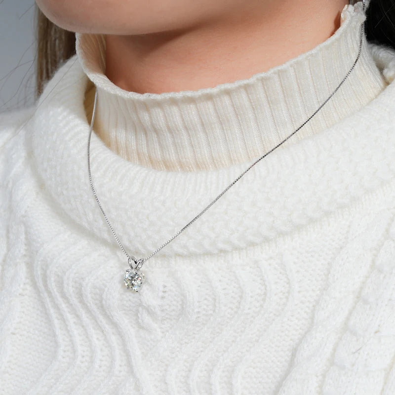 Moissanite Pendant Necklace