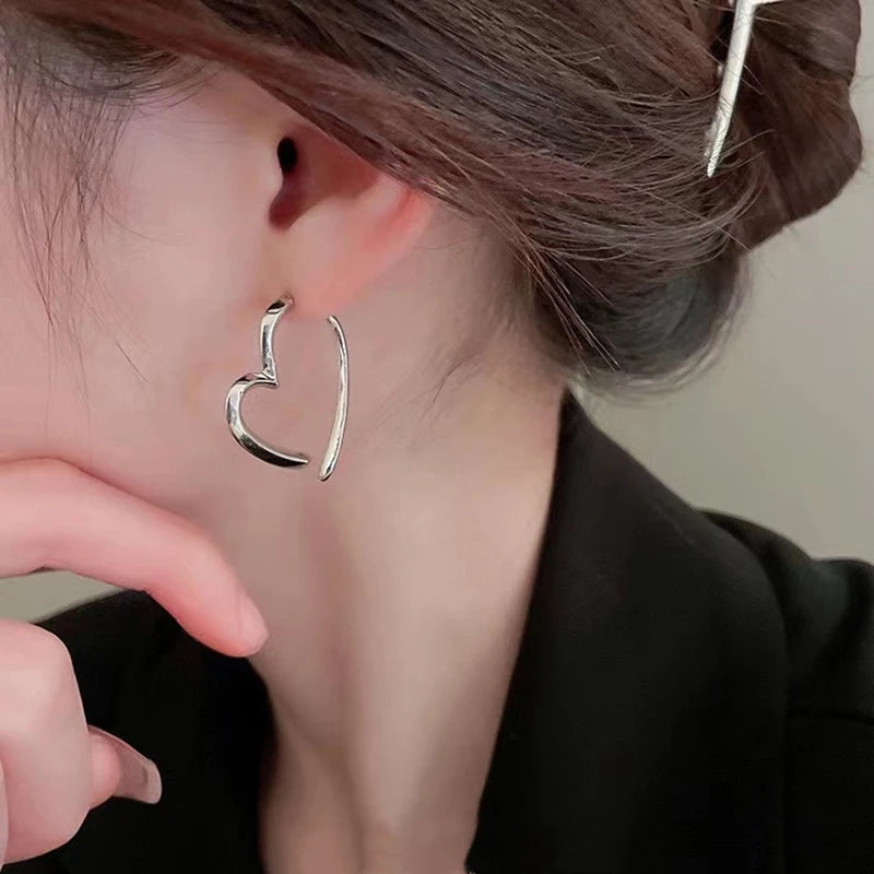 Love Heart Drop Earrings