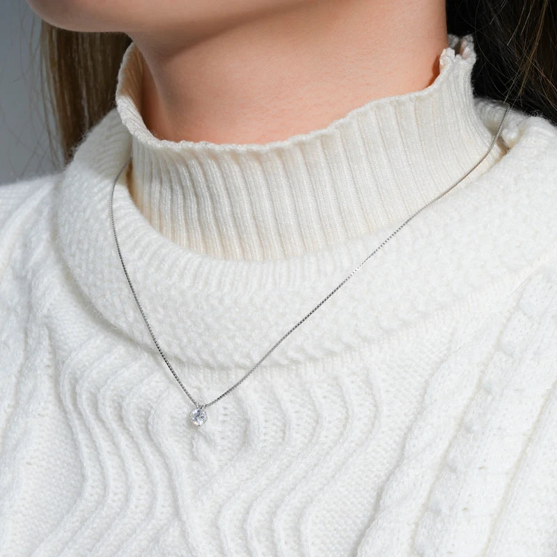 Moissanite Pendant Necklace