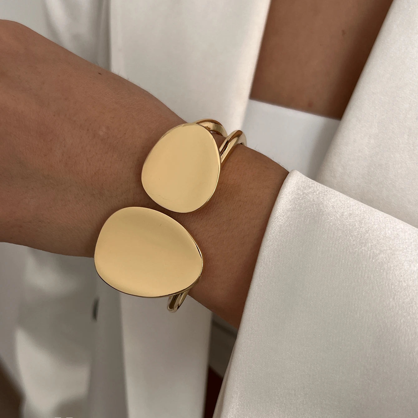 Metal Cuff Bangle Bracelet - 6 Piece Collection