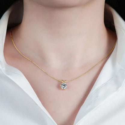 Moissanite Pendant Necklace