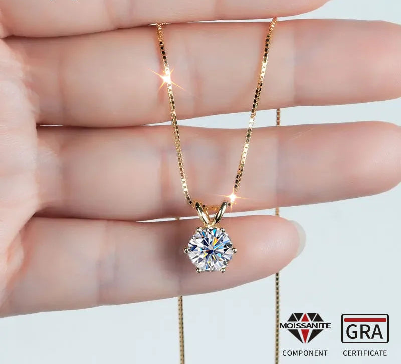 Moissanite Pendant Necklace