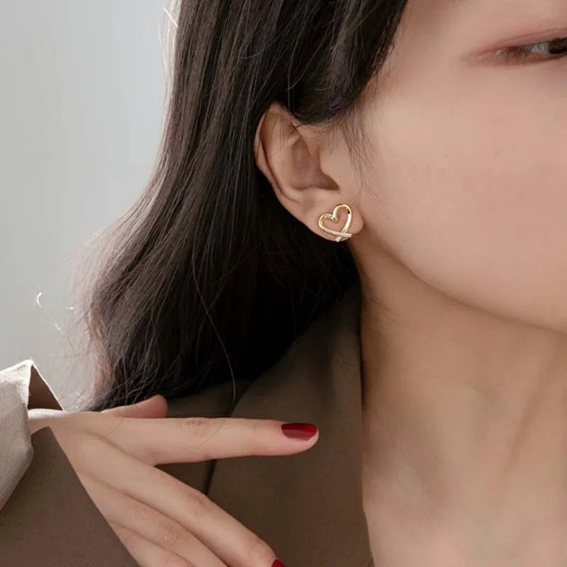 Heart Ear Clips
