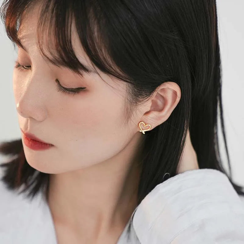 Heart Ear Clips