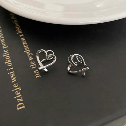 Heart Ear Clips