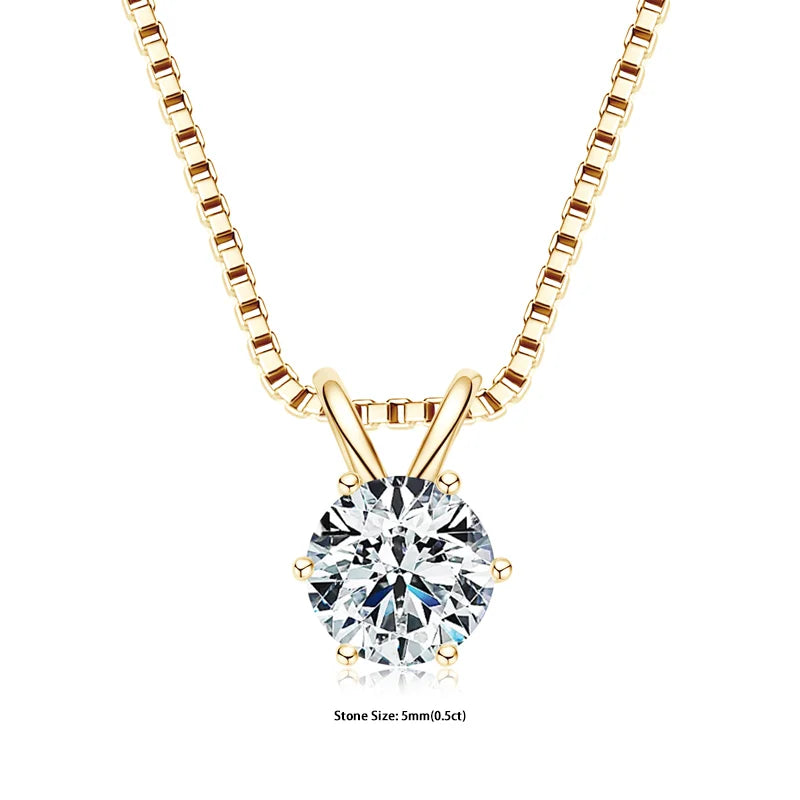 Moissanite Pendant Necklace