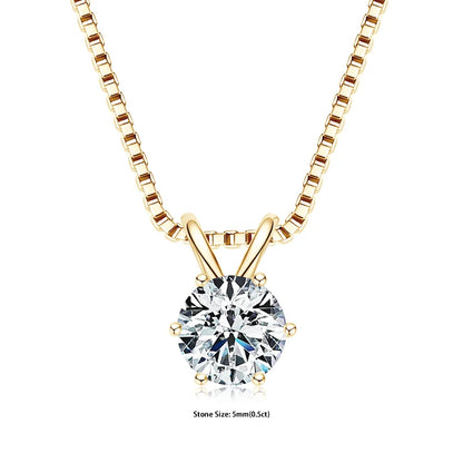 Moissanite Pendant Necklace