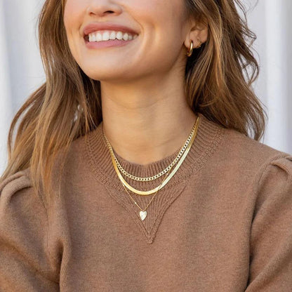 Dainty Herringbone Necklace