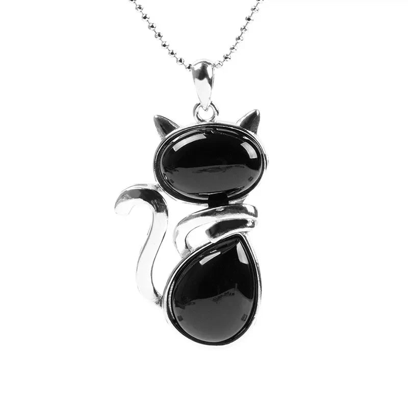 Stone Cat Necklace