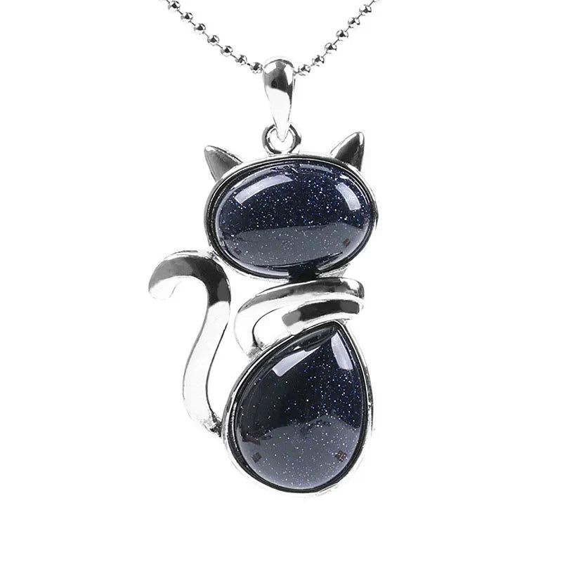 Stone Cat Necklace
