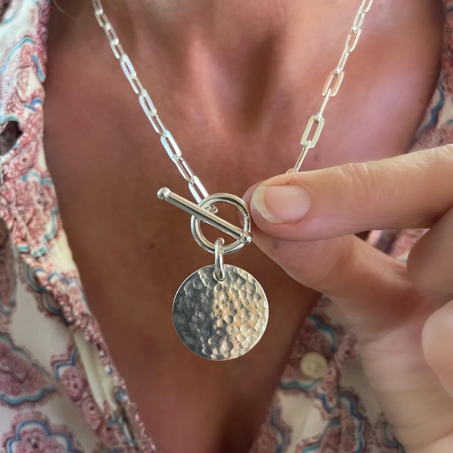 Dainty Sun Toggle Necklace