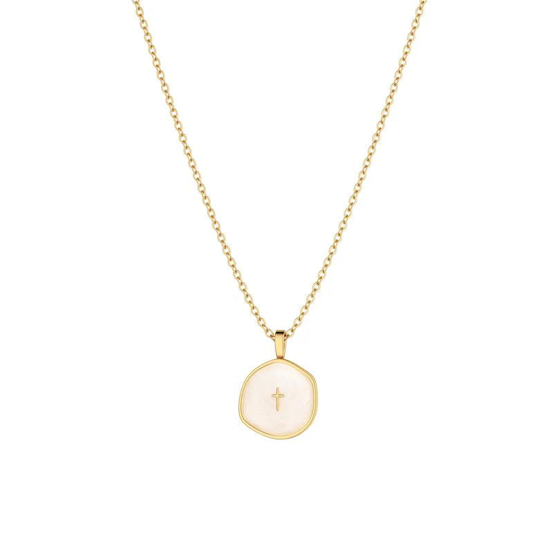 18k Dainty Cross Necklace