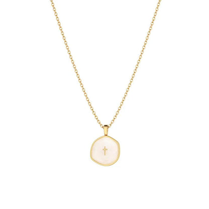 18k Dainty Cross Necklace